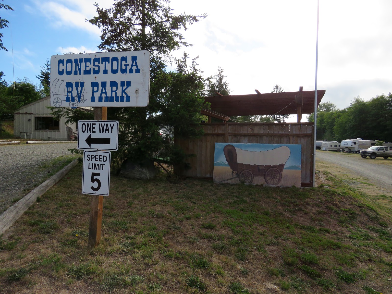 Winds of Destiny RVLife Conestoga Quarters RV Park, June 29 to July