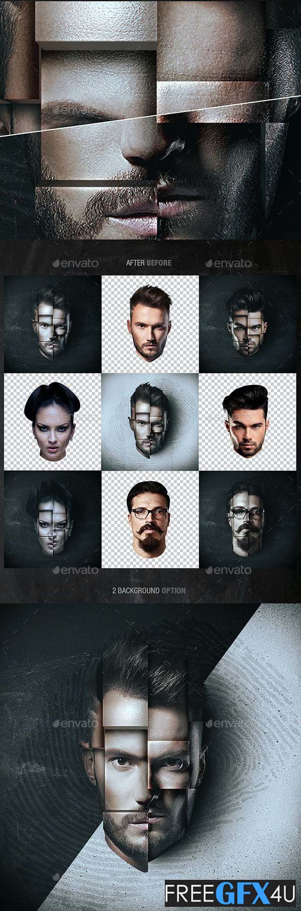 Graphicriver 3D Face Mockup PSD Photo Free Download