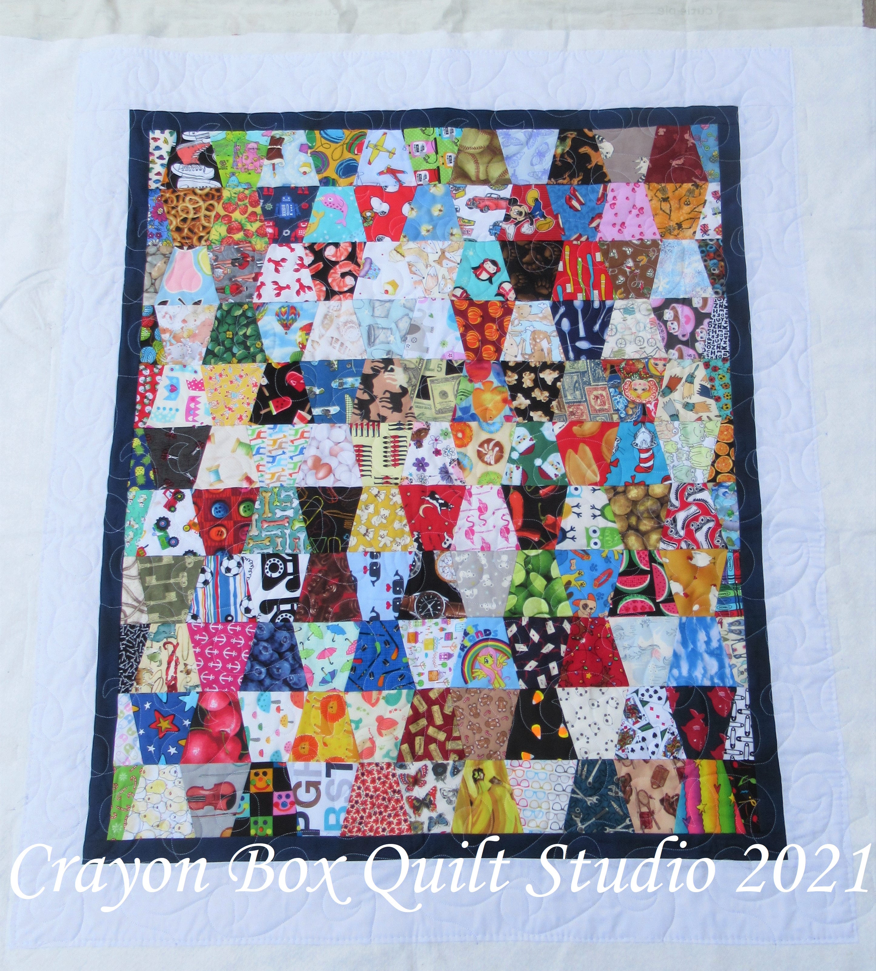 Crayon Box Quilt Studio Charmaine's Tumbler Baby Quilts x 7