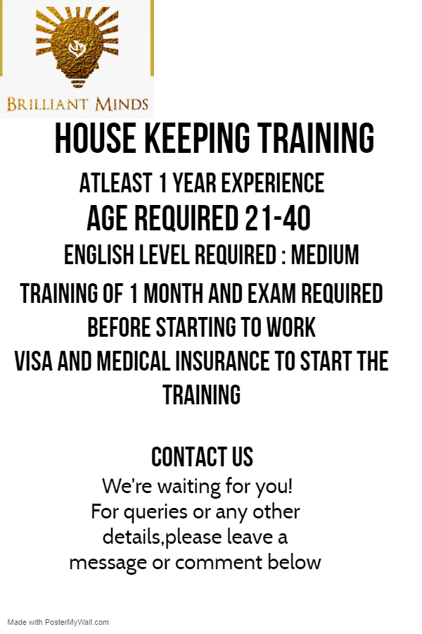 HOUSEKEEPING (TRAINING)