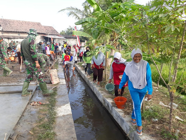 Cukup Besar, Dukungan Ibu-Ibu di TMMD Kodim Klaten  