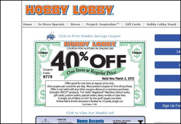 Free printable hobby lobby coupons / Hair coloring coupons