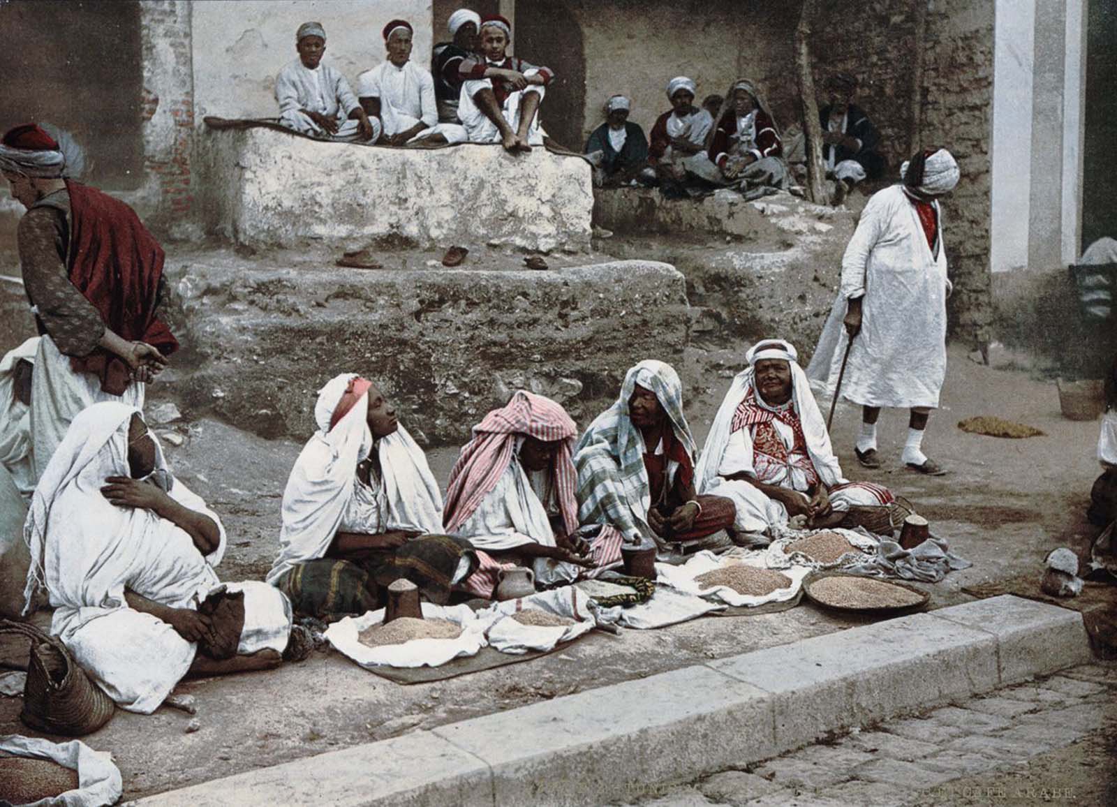 tunisia old color photochrom