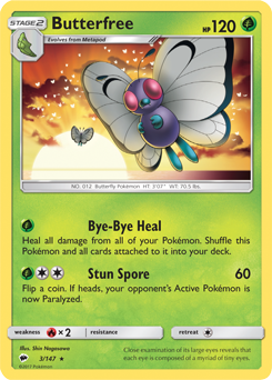 butterfree burning shadows pokemon