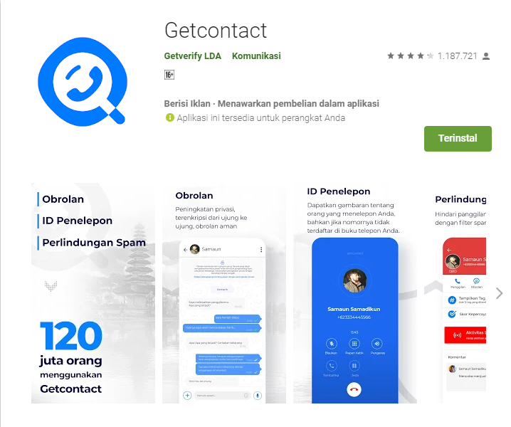 Getcontact com en unlist официального сайта