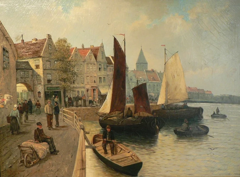 Karl Kaufmann 1843-1901 | Venetian Scene painter