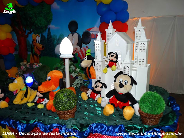 Mickey Mouse - Decoração tradicional luxo - detalhes imagem 01 Festa infantil temática Mickey Mouse