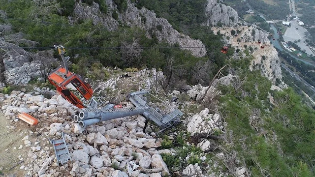 Antalya'daki Teleferik Kazası