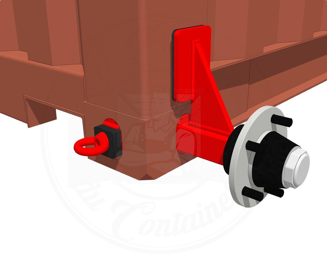 Kit Roues Container Maritime 20 & 40ft Shipping Container Wheels Kit