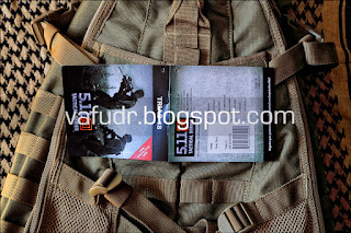 5.11 Tactical TRIAB18 backpack, label