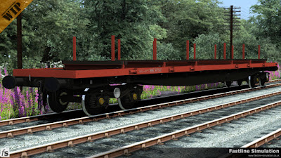 Fastline Simulation: Freshly converted from a BRV BORAIL this Railfreight flame red and grey liveried BRA will spend about 18 months in revenue stock before being transferred to the engineers department and recoding to a YLA.