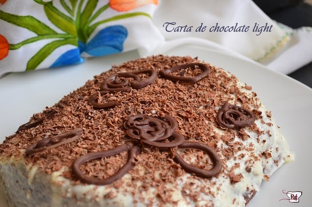 Tarta de chocolate light y exprés