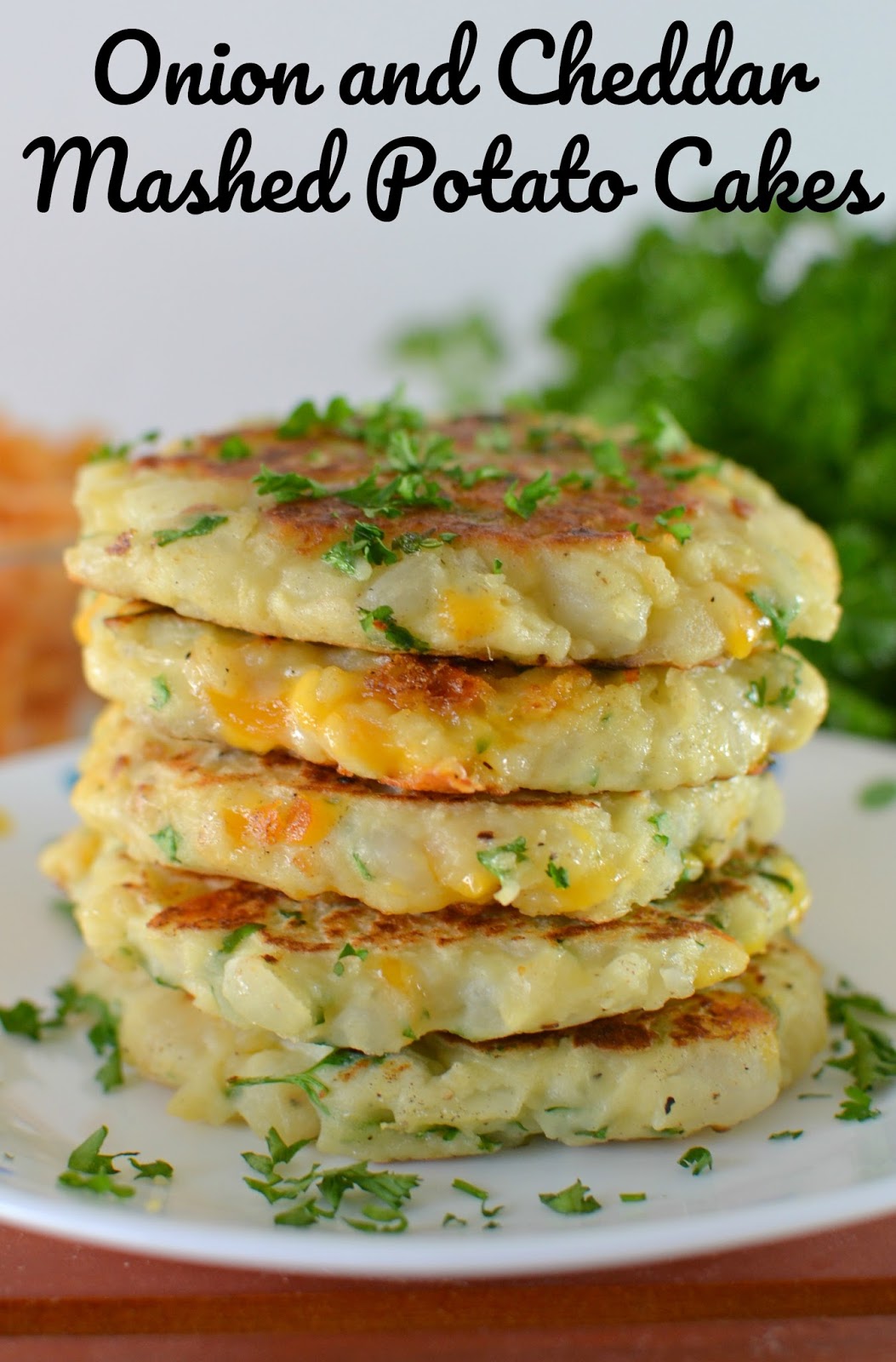 Onion and Cheddar Mashed Potato Cakes Recipe