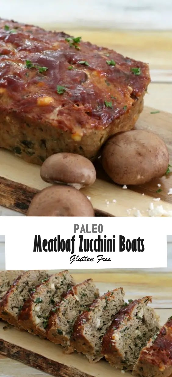 Paleo Recipe – Meatloaf Zucchini Boats