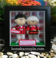 kado ulang tahun boneka couple jersey ac milan