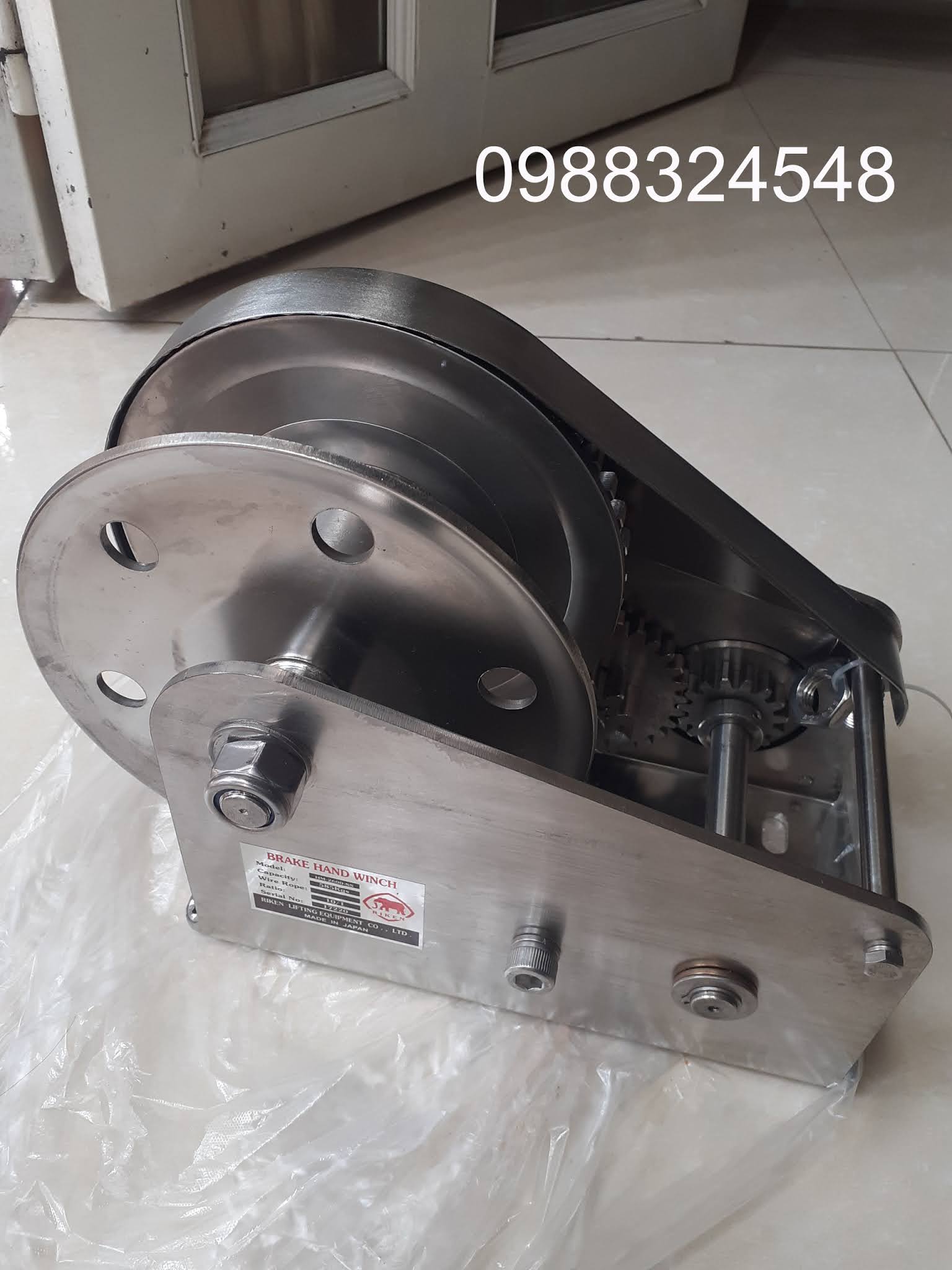 Tời quay tay Riken 2600lbs HM-2600-SS / HM-2600-SS Riken Hand Winch