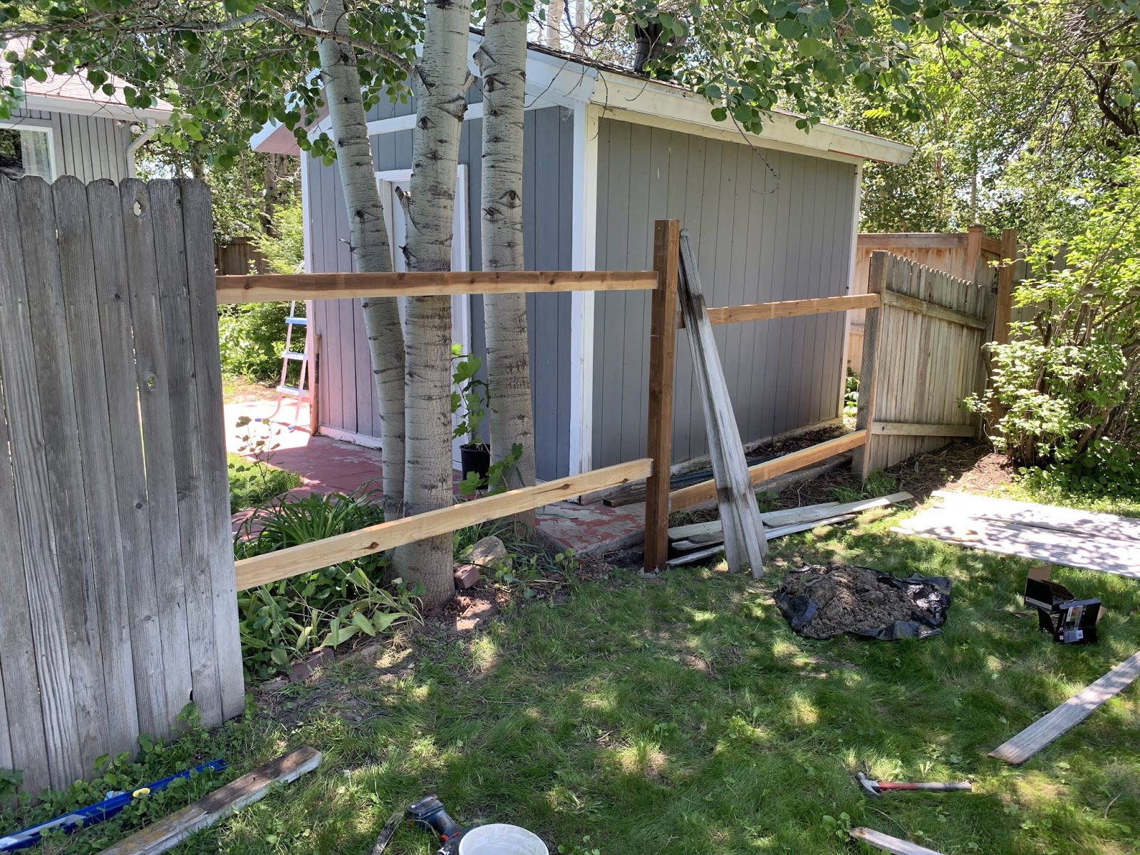 Shawn's Home Projects Fence fixing