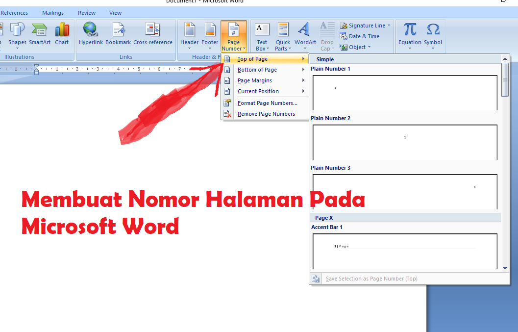 Cara Membuat Nomor Halaman Di Word 2007 Dan 2010 | Fandi Media