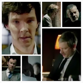 BBC Sherlock Season 3 teaser trailer - Benedict Cumberbatch returns as Sherlock Holmes and Martin Freeman as moustached John Watson BBC Sherlock Season 3 teaser trailer - Benedict Cumberbatch returns as Sherlock Holmes and Martin Freeman as moustached John Watson