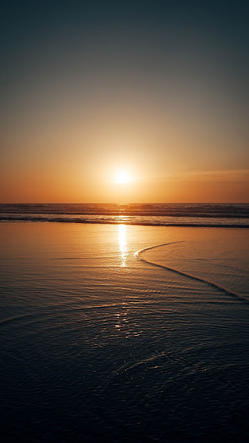 Sun, Sunset, Sea, Waves, Dusk Sun, Sunset, Sea, Waves, Dusk
