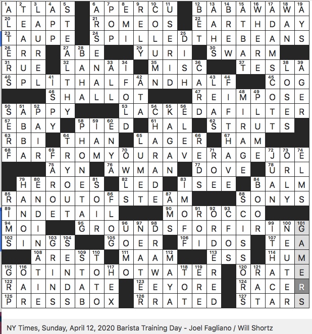 reebok rival crossword clue