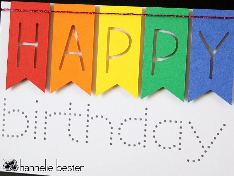 rainbow banner happy birthday