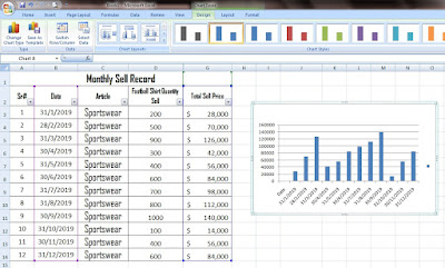 definition of column chart in ms excel