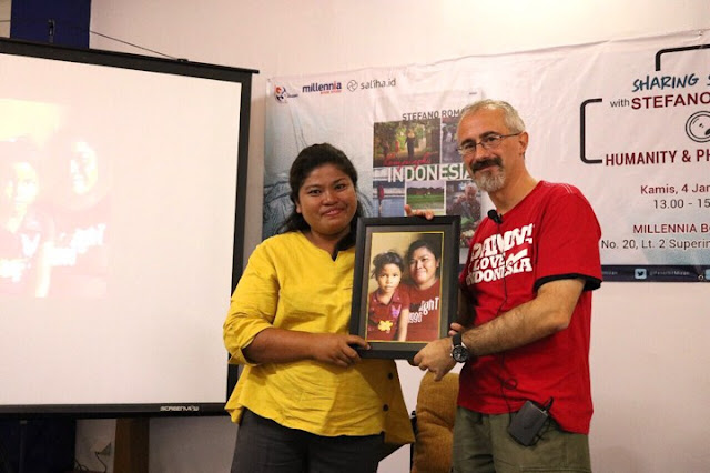 Me and Diana / Sharing Session with Stefano Romano “Humanity and Photography” / Jakarta – 4 January, 2018