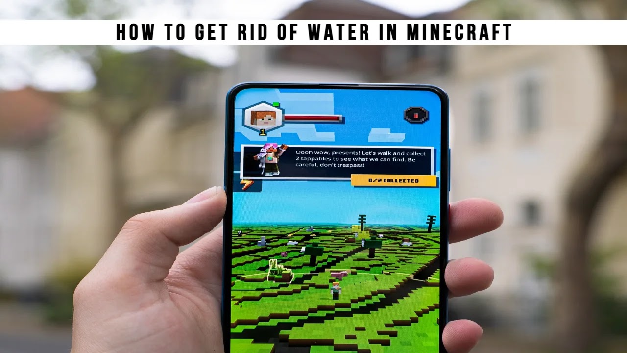 How to get rid of water in minecraft