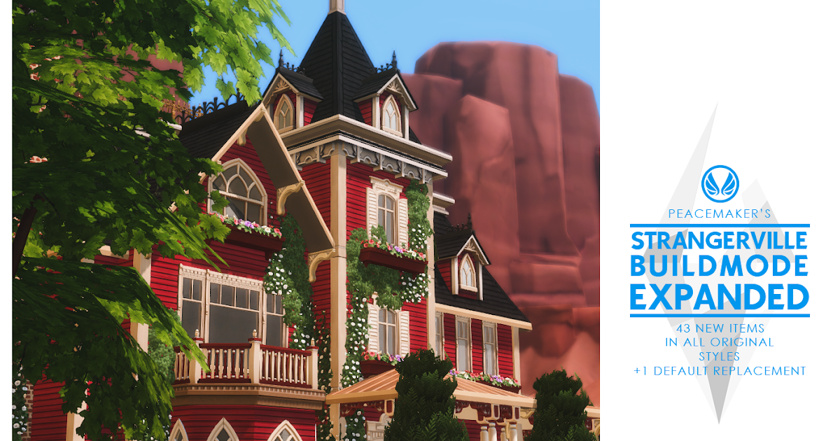 Simsational Designs StrangerVille Buildmode Expanded 43 New Objects
