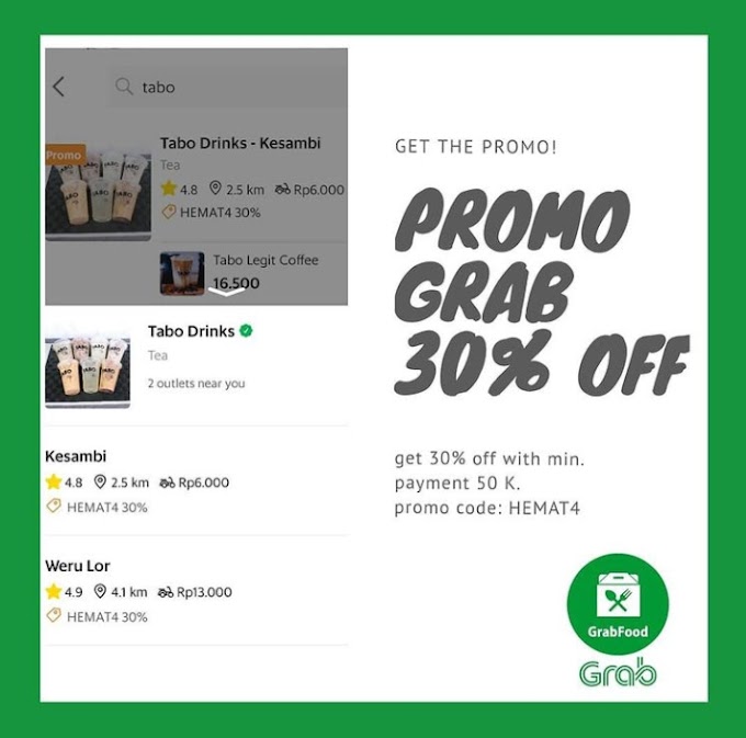 SPESIAL, ADA PROMO TABO DI APLIKASI GRAB YUK BURU....