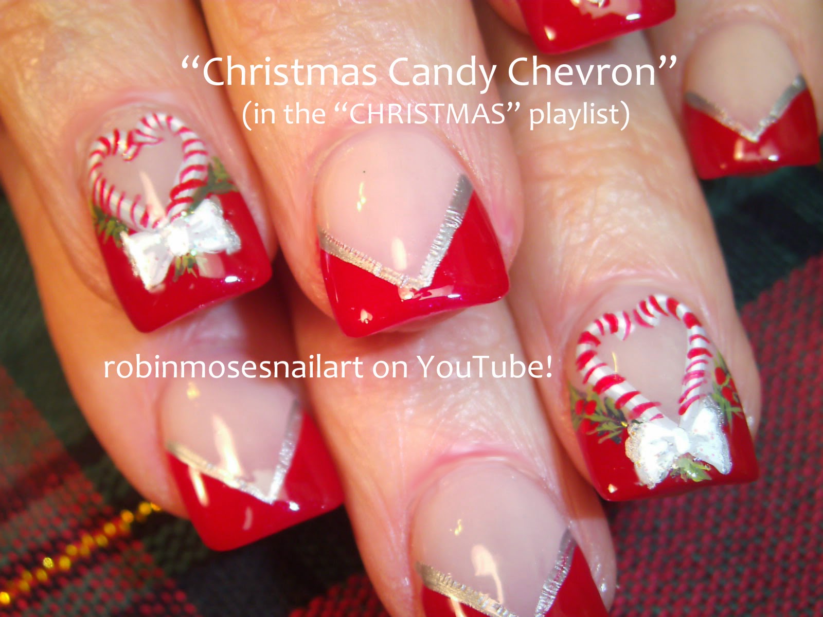 Nail Art by Robin Moses "christmas nails" "long xmas nails" "christmas
