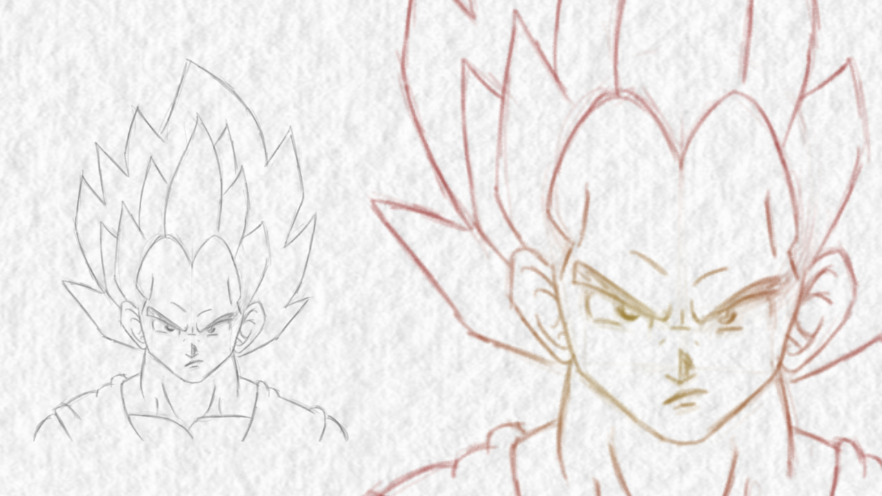 Como Desenhar o Vegeta SSJ Blue