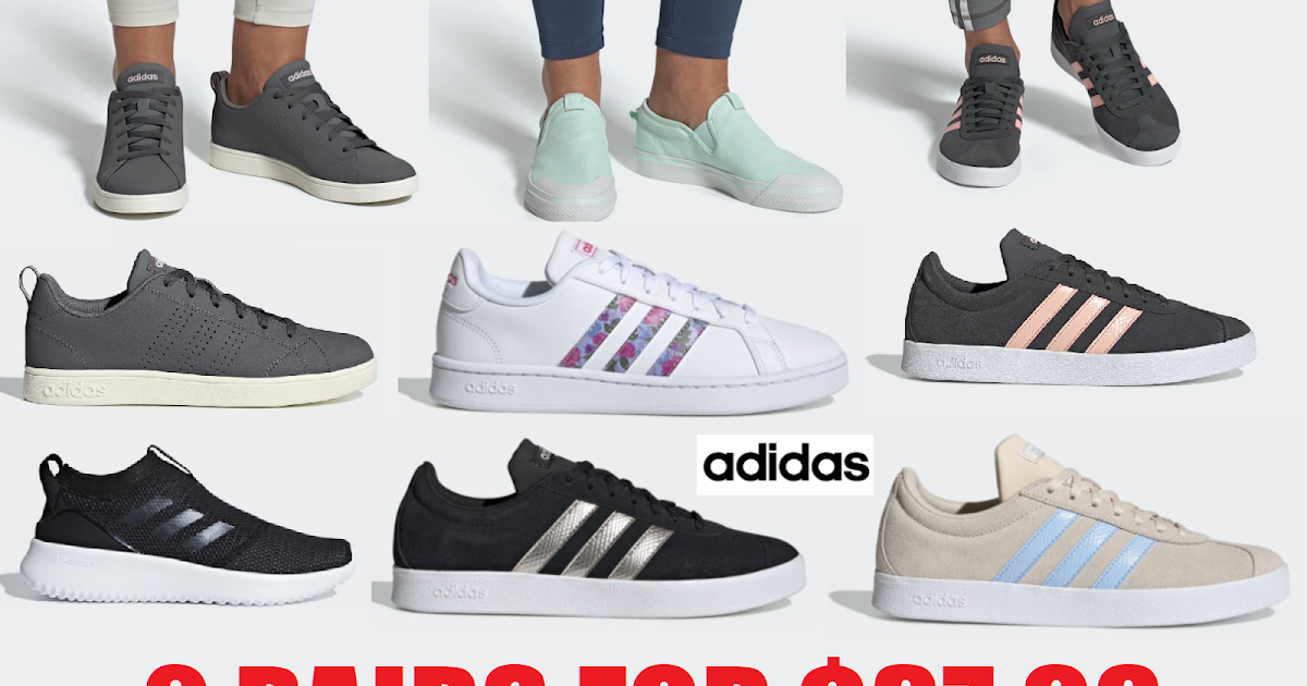 2 Pairs of Adidas Women's Sneakers $37.98 + Free Shipping and Free ...