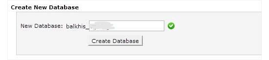 Create new Database