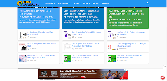 Iklan Sticky Ads Google Adsense Versi Desktop Iklan Stick Versi Desktop