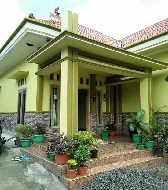 rumah minimalis kombinasi warna kombinasi warna hijau muda hijau tua gold