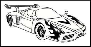Contoh Gambar Mewarnai Gambar Mobil Sport - KataUcap
