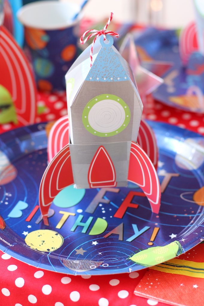 Blast Off Birthday Paper Blowouts - 8 Count, 5 - Vibrant & Unique Design -  Great For Space-Themed Celebrations
