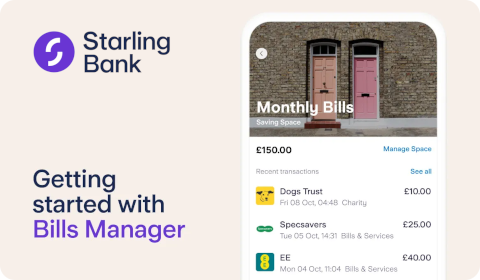 Starling Bank – Bills Manager