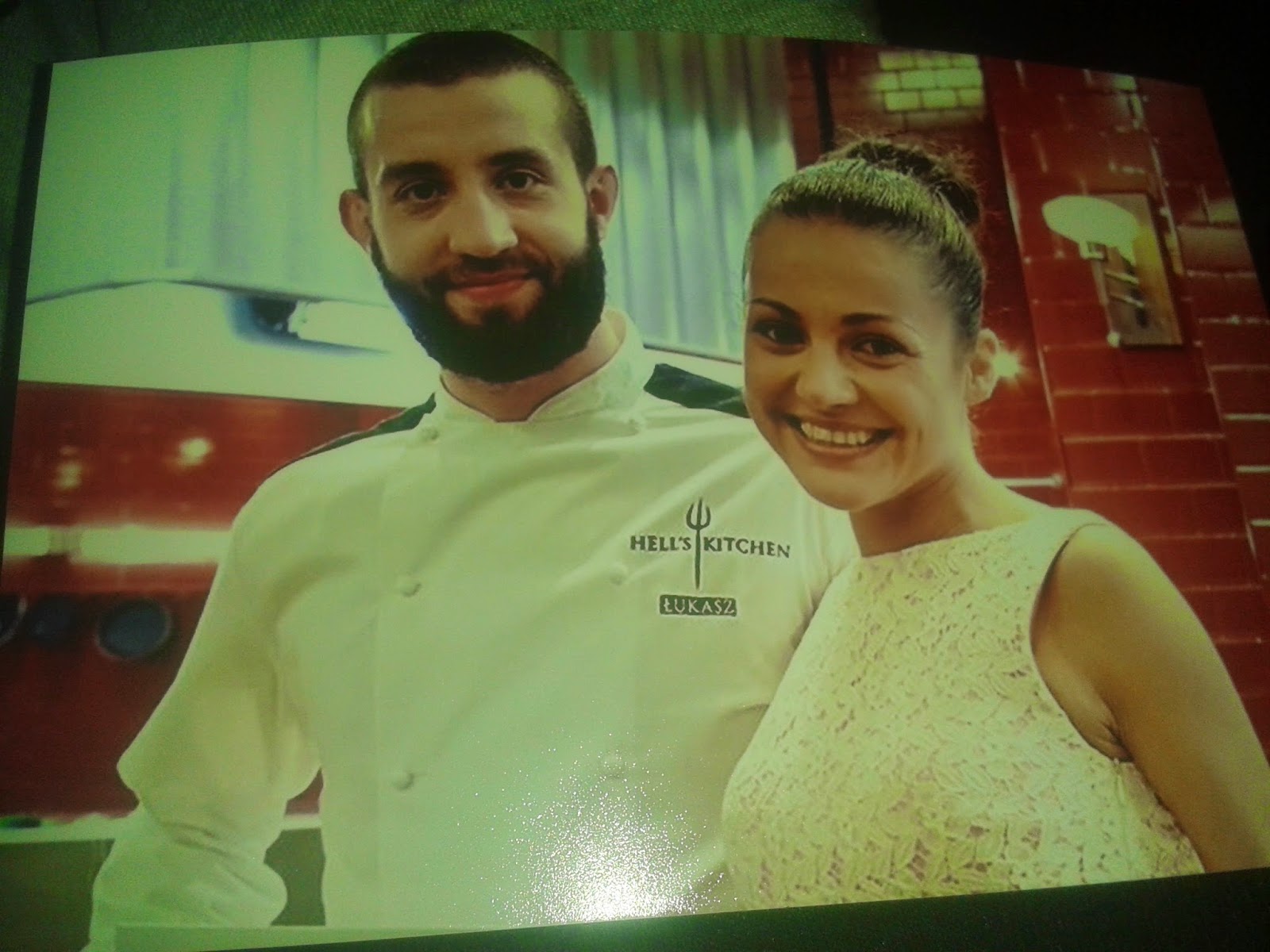AUTOGRAFYDENISW uczestnicy 1 edycji hell`s kitchen Paulina i Łukasz