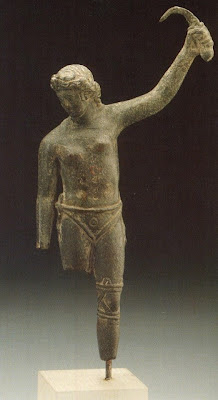 Estátua de gladiadora no Museu de Arte de Hamburgo