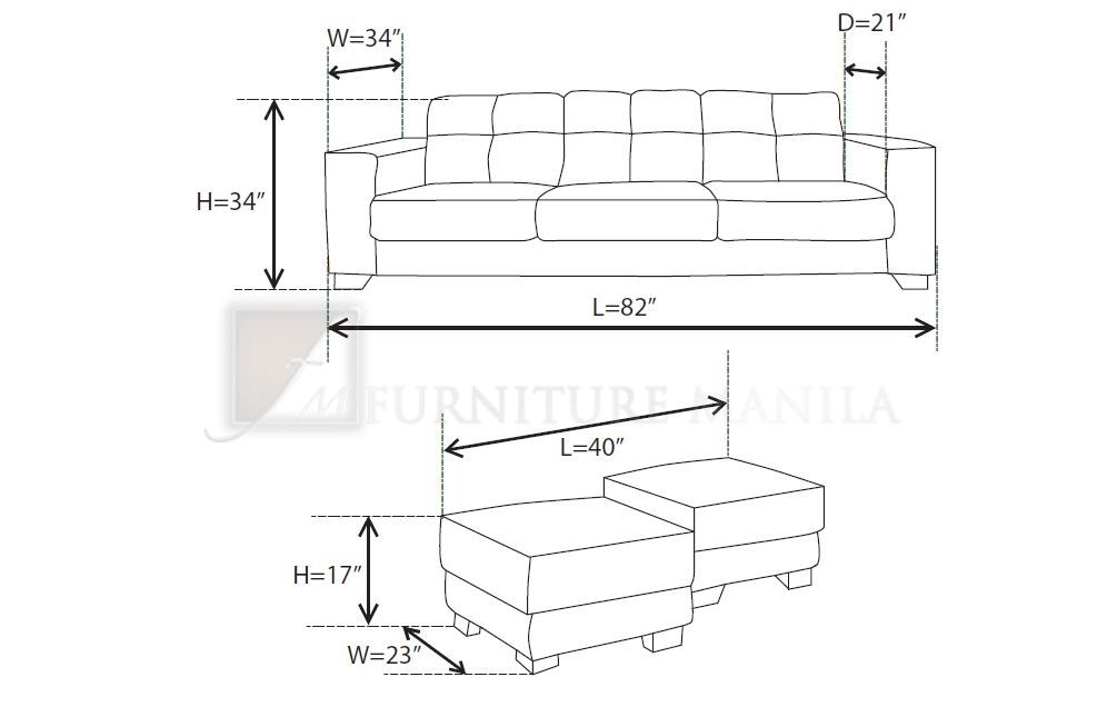 Standard Couch Dimensions Canopy Ideas