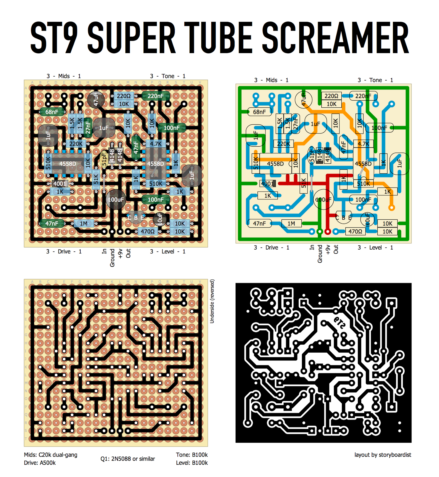 Tube screamer схема