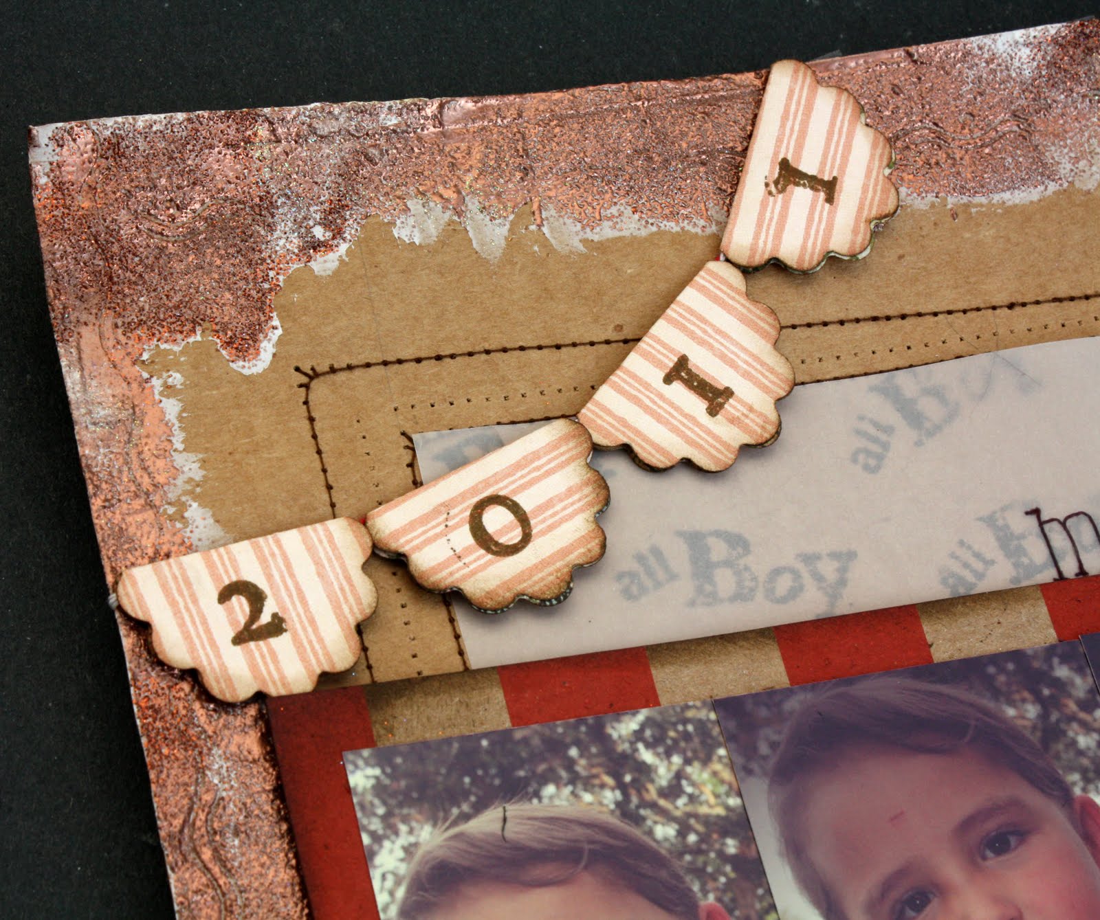 Paloma Scrapbook & Arte Layout 12x12" My First broken Arm