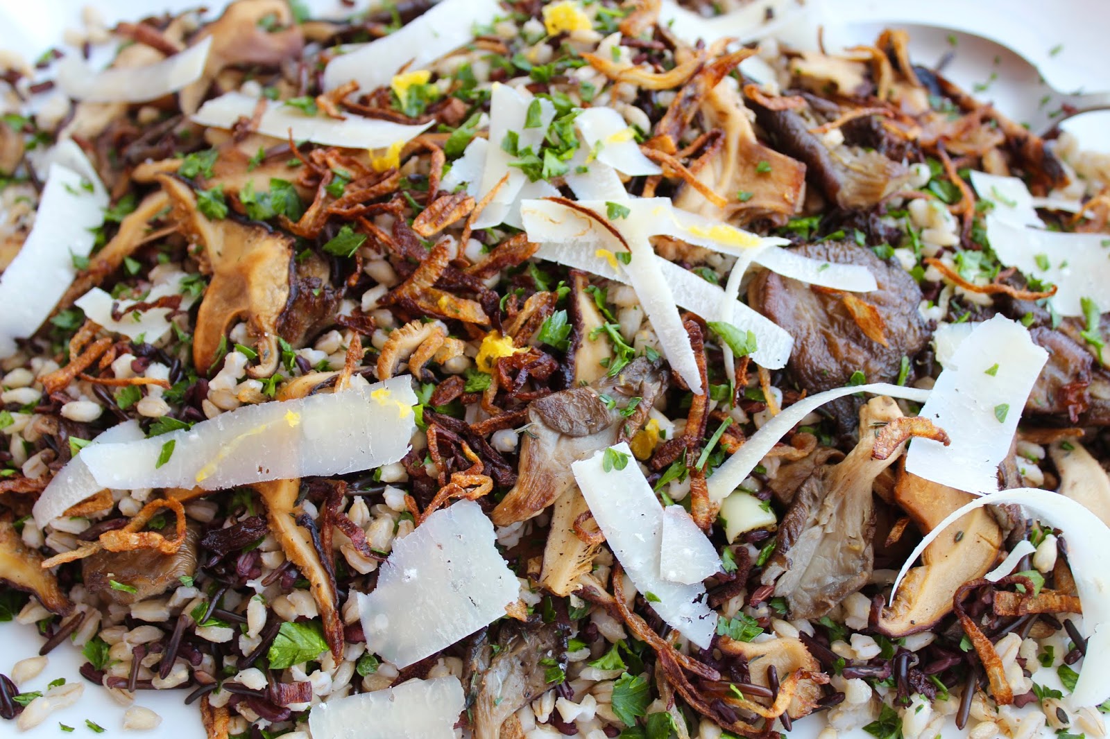 Warm Wild Rice Mushroom Salad