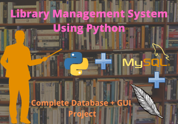 Library Management System Using Python(GUI + Database)