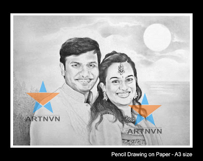 Top Best Professional Photo Portrait Pencil Drawing Graphite Charcoal Sketch Artist in Hyderabad Telangana INDIA