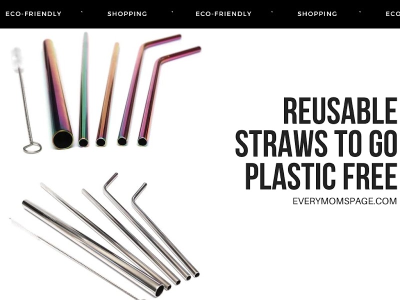 Reusable straws to go plastic free