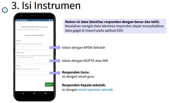 Isi Data Identitas Responden